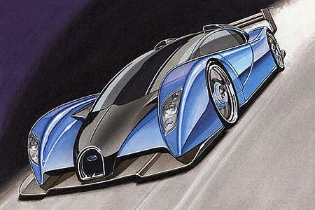 Bugatti zastav� projekt Lydia