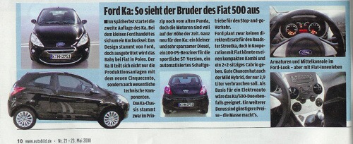 Ford Ka u� se r�suje
