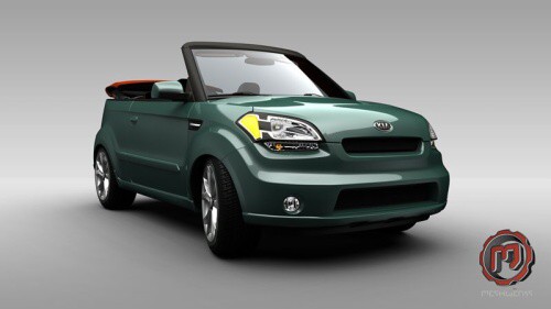 Kia Soul bez st�echy