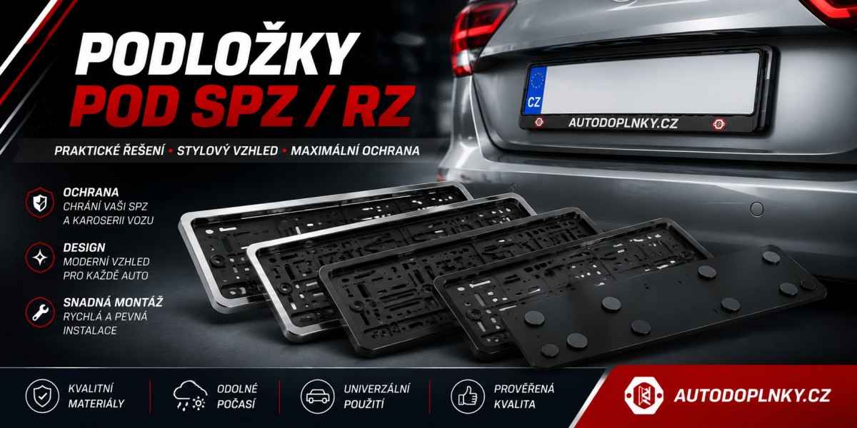 Podlo�ky pod SPZ a registra�n� zna�ky