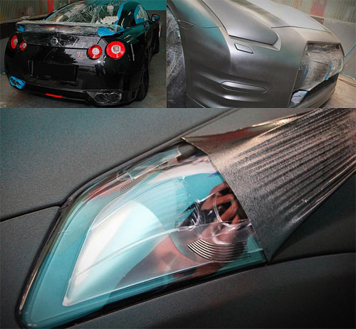 St��k�n� karoserie tekutou gumou Plasti Dip