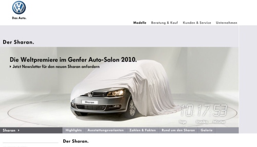 VW poodhaluje nov� Sharan