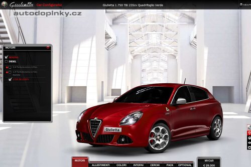 Giulietta v konfigur�toru