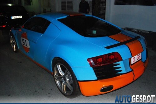 Audi R8 �la Gulf Oil