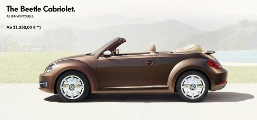 VW zve�ejnil ceny kabrioletu Beetle