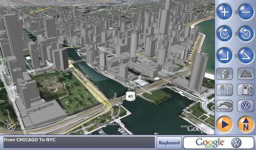 VW a Google navigace
