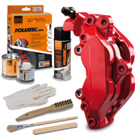 FOLIATEC - barva na brzdov� t�meny �erven� (3-d�ln� sada)