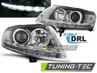 P�edn� sv�tla Audi A6 C6, 4/2004-2008, TRU DRL, XENON D2S, chrom s homologavan�m denn�m sv�cen�m 