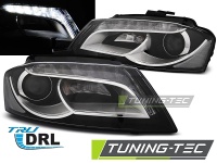 P�edn� sv�tla Audi A3 8P, 2008-2012, Tube Light, LED, �ern� + denn� sv�cen� P�edn� sv�tla Audi A3 8P, 2008-2012, Tube Light, LED, �ern� + denn� sv�cen�