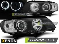 P�edn� sv�tla lampy BMW X5, E53, 1999-2003, Angel Eyes, �ern� black, XENON D2S P�edn� sv�tla lampy BMW X5, E53, 1999-2003, Angel Eyes, �ern� black, XENON D2S