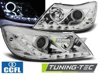 P�edn� sv�tla �koda Octavia 2, 2009-2012, facelift, LED Daylight, chrom P�edn� sv�tla �koda Octavia 2, 2009-2012, facelift, LED Daylight, chrom
