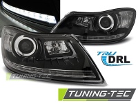 P�edn� sv�tla �koda Octavia II, 2009-2012, facelift, LED Daylight DRL, �ern� black P�edn� sv�tla �koda Octavia II, 2009-2012, facelift, LED Daylight DRL, �ern� black