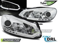 P�edn� sv�tla VW Golf 6, 2009- Tube Light, chrom, denn� sv�cen� RL P�edn� sv�tla VW Golf 6, 2009- Tube Light, chrom, denn� sv�cen� RL