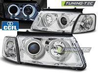 P�edn� sv�tla VW Passat B5, 96-2000, Angel Eyes CCFL, chrom (v�etn� blinkr�) P�edn� sv�tla VW Passat B5, 96-2000, Angel Eyes CCFL, chrom (v�etn� blinkr�)