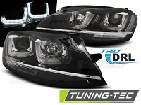 P�edn� sv�tla VW Golf 7 VII, 2012-, LED Bar, �ern� black (s �o�kou a homologovan�m denn�m LED sv�cen�m) P�edn� sv�tla VW Golf 7 VII, 2012-, LED Bar, �ern� black (s �o�kou a homologovan�m denn�m LED sv�cen�m)