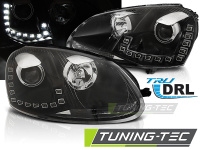 P�edn� sv�tla VW Golf 5, 2003-2009, LED Daylight s DRL, �ern� black