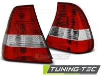 Zadn� sv�tla BMW E46, Compact 01-04, �erven�, b�l� Zadn� sv�tla BMW E46, Compact 01-04, �erven�, b�l�
