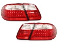 LED zadn� sv�tla Mercedes E W210 -- rok v�roby 95-02 �erven�/chrom LED zadn� sv�tla Mercedes E W210 -- rok v�roby 95-02 �erven�/chrom
