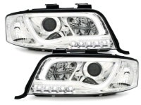 P�edn� sv�tla s denn�m sv�cen�m Audi A6 4B -- rok v�roby 97-00 chrom P�edn� sv�tla s denn�m sv�cen�m Audi A6 4B -- rok v�roby 97-00 chrom