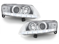 P�edn� sv�tla s denn�m sv�cen�m Audi A6 4F -- rok v�roby 2004-08 Xenon chrom P�edn� sv�tla s denn�m sv�cen�m Audi A6 4F -- rok v�roby 2004-08 Xenon chrom