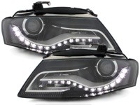 P�edn� sv�tla s denn�m sv�cen�m Audi A4 B8 8K -- rok v�roby 2008-11 �ern� P�edn� sv�tla s denn�m sv�cen�m Audi A4 B8 8K -- rok v�roby 2008-11 �ern�