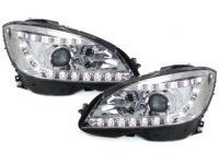 P�edn� sv�tla Mercedes C W204 -- rok v�roby 2006-10 chrom P�edn� sv�tla Mercedes C W204 -- rok v�roby 2006-10 chrom