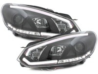 P�edn� sv�tla s denn�m sv�cen�m VW Golf VI -- od roku v�roby 2008- �ern� P�edn� sv�tla s denn�m sv�cen�m VW Golf VI -- od roku v�roby 2008- �ern�