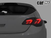 carDNA LED zadn� sv�tla Opel Astra J LIGHTBAR �ern�/kou�ov�