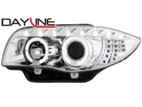 DAYLINE p�edn� sv�tla BMW 1er E87/81 04-09 chrom DAYLINE p�edn� sv�tla BMW 1er E87/81 04-09 chrom
