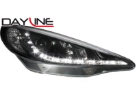 DAYLINE p�edn� sv�tla Peugeot 207 06-10 �ern� DAYLINE p�edn� sv�tla Peugeot 207 06-10 �ern�