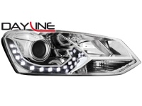 DAYLINE p�edn� sv�tla VW Polo 6R 09+ chrom DAYLINE p�edn� sv�tla VW Polo 6R 09+ chrom