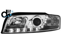 D-LITE p�edn� sv�tla s denn�m sv�cen�m AUDI A4 2001-04 chrom D-LITE p�edn� sv�tla s denn�m sv�cen�m AUDI A4 2001-04 chrom