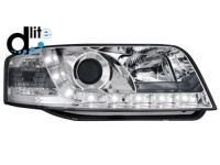 D-LITE p�edn� sv�tla s denn�m sv�cen�m AUDI A6 4B 97-01 chrom D-LITE p�edn� sv�tla s denn�m sv�cen�m AUDI A6 4B 97-01 chrom