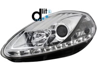 D-LITE p�edn� sv�tla s denn�m sv�cen�m Fiat Grande Punto 05-08 chrom