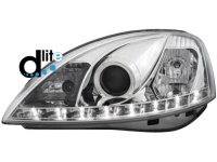 D-LITE p�edn� sv�tla s denn�m sv�cen�m Opel Corsa C 01-06 chrom D-LITE p�edn� sv�tla s denn�m sv�cen�m Opel Corsa C 01-06 chrom
