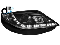 D-LITE p�edn� sv�tla s denn�m sv�cen�m Seat Ibiza 6J 08+ �ern� D-LITE p�edn� sv�tla s denn�m sv�cen�m Seat Ibiza 6J 08+ �ern�