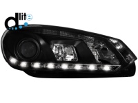 D-LITE p�edn� sv�tla s denn�m sv�cen�m VW Golf VI 08+ �ern� D-LITE p�edn� sv�tla s denn�m sv�cen�m VW Golf VI 08+ �ern�