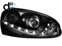 D-LITE p�edn� sv�tla s denn�m sv�cen�m VW Golf V XENON �ern�