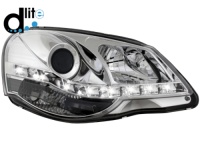 D-LITE p�edn� sv�tla s denn�m sv�cen�m VW Polo 9N3 05.05-09 chrom