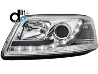 D-LITE p�edn� sv�tla s denn�m sv�cen�m VW T5 03-09 chrom D-LITE p�edn� sv�tla s denn�m sv�cen�m VW T5 03-09 chrom