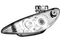 P�edn� sv�tla Peugeot 206 98-02 CCFL Angel Eyes chrom P�edn� sv�tla Peugeot 206 98-02 CCFL Angel Eyes chrom