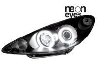 P�edn� sv�tla Peugeot 206 98-02 CCFL Angel Eyes �ern�
