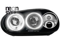 P�edn� sv�tla VW Golf IV 97-04 CCFL Angel Eyes �ern� P�edn� sv�tla VW Golf IV 97-04 CCFL Angel Eyes �ern�