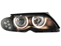 P�edn� sv�tla BMW 3 E46 sedan 01-03 Angel Eyes LED �ern� P�edn� sv�tla BMW 3 E46 sedan 01-03 Angel Eyes LED �ern�