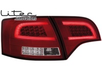 LITEC LED zadn� sv�tla Audi A4 Avant B7 04-08 �erven�/chrom LITEC LED zadn� sv�tla Audi A4 Avant B7 04-08 �erven�/chrom