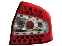 LED zadn� sv�tla Audi A4 8E sedan 01-04 �erven�/crystal LED zadn� sv�tla Audi A4 8E sedan 01-04 �erven�/crystal