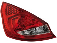 LED zadn� sv�tla Ford Fiesta MK 7 08+ �erven�/crystal