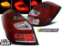 Zadn� sv�tla LED BAR, �koda Fabia 2 hatchback, 2007-, �erven�/b�l� Zadn� sv�tla LED BAR, �koda Fabia 2 hatchback, 2007-, �erven�/b�l�