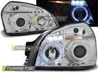 P�edn� sv�tla Hyundai Tucson, 2004-2010, Angel Eyes, chrom P�edn� sv�tla Hyundai Tucson, 2004-2010, Angel Eyes, chrom