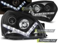 P�edn� sv�tla Hyundai Tucson, 2004-2010, LED Daylight, �ern� black P�edn� sv�tla Hyundai Tucson, 2004-2010, LED Daylight, �ern� black